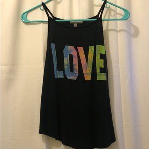 Black LOVE Tank Top